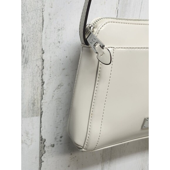 R.L.L Lauren Ralph Lauren Crossbody Bag Cream Small Leather Classic Purse - Picture 3 of 16